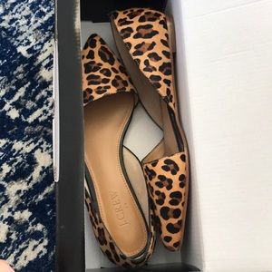 New J Crew leopard print flats